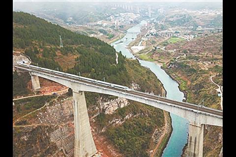 A more direct Chongqing – Guiyang line opened on January 25.